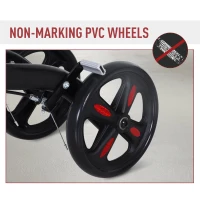 HOMCOM Foldable Knee Walker W/ Non-Marking Wheel(m-7)