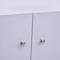 HOMCOM Wood Shoe Cabinet 2 Door 12 Pairs Entryway(m-10)