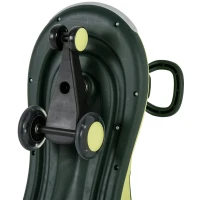 Qaba Kids Wiggle Car Ride on Toy with LED Flashing Wheels, Swing Car for Toddlers, No Batteries, Gears or Pedals - Twist, Turn, Wiggle Movement to Steer, Dolphin Shaped Green(m-15)