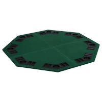 Soozier 48"/120cm Blackjack Poker Game Table Top Folding 8 Player Fit Various Desktop(m-2)