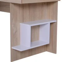 HOMCOM Wood Flipp Top Computer Desk Storage Cube Shelf Home Office(m-6)