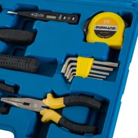 DURHAND 92 Pieces Mechanics Tool Set Home Garage Vehicle Test Repair Maintenance(m-4)