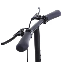 HOMCOM Knee Walker w/ Basket Safety Lock Crutch Alternative PU Seat Rehabilitating Rollator Black(m-10)