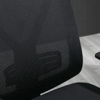 Vinsetto Ergonomic Mesh Office Chair with Lumbar Back Support, Swivel Rocking Computer Chair with Adjustable Height and Armrests for Home Office, Black(m-16)