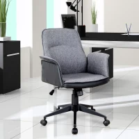 Vinsetto Modern Home Office Chair Executive Computer Task Seat Height Adjustable Swivel Rock(m-1)