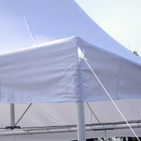 Outsunny Summer Clearance 13x13ft Pagoda Party Tent  Gazebo Canopy White(m-9)