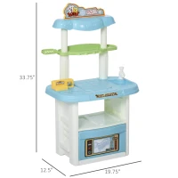 Qaba 43 PCS Pet Vet Dentist Playset Kids Medical Toy Set Doctor Kit Pretend Play(m-2)