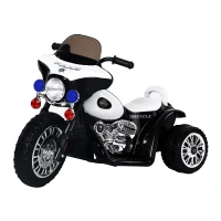 Qaba 6V Kids Ride On Police Motorcycle Electric Battery Powered Trike Car Toy Gift(m-2)
