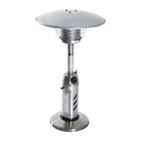 Outsunny Infrared Tabletop Patio Heater Outdoor Propane Butane Gas Stainless - Silver(m-1)