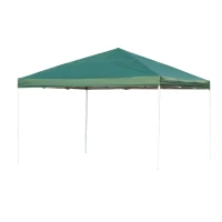 Outsunny 13x13ft Easy Pop up Tent Outdoor Sun Shelter with Carrying Bag Green(m-7)