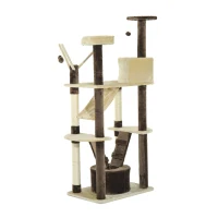 PawHut 71-inch Multilevel Condo Cat Tree Scratching House(m-5)