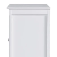 HOMCOM Sideboard Display Cabinet with Double Framed Glass Doors, 2 Adjustable Shelves, and Elevated Base, White(m-8)