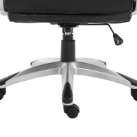 Vinsetto Executive PU Leather Rocking Gaming Office Chair Adjustable Padded Seat with Wheels Black(m-6)