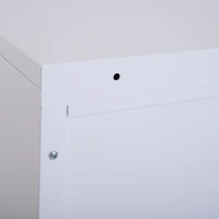 Vinsetto 30" 2 Drawer File Cabinet Cold Rolled Steel Metal Storage Chest Home Office Furniture White(m-8)