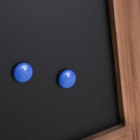 Vinsetto Magnetic A-Frame Sidewalk Chalkboard Sign 40” x 20” Sturdy Freestanding Wooden Sandwich Board with Eraser - Walnut(m-9)