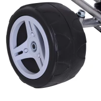 Aosom Kids Go Kart, 4 Wheeled Ride On Pedal Car, Racer for 3 years, for Boys and Girls, Outdoor - Red(m-12)