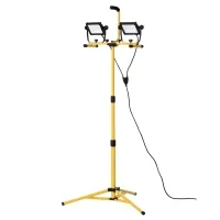 HOMCOM 8,000 Lumen LED Work Lights Dual Head Weather Resistant with Tripod Stand(m-1)
