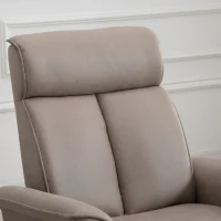 HOMCOM Modern Electronic Power Recliner with 360 Swivel Rotation, USB Charging Port and Footrest, Brown(m-16)