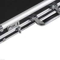 HOMCOM 43.7” Hard Gun Guard Case Rifle Storage Travel Carry Pistol Handgun Shotgun Lockable Black(m-5)