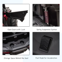 Aosom Outdoor 2-Seated Childrens Truck w/ Parental Remote Control & Two Motors Red(m-9)