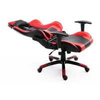 HOMCOM Executive 360° Swivel Gaming Racing Office Chair with Waist Neck Cushions (Red/Black)(m-9)