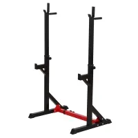 Soozier Barbell Rack Stand, Easily Adjustable Barbell Squat Rack for Home Gym Equipment, Strength Training Fitness Gift for Men & Women(m-1)