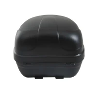 HOMCOM Detachable Scooter Motorcycle Trunk 35L Tour Tail Carrier Lockable Black(m-3)