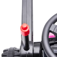 Aosom 6V Kids Rechargeable Battery Powered Truck with Adjustable Bucket, High/Low Speed Realistic Sound, Pink(m-10)