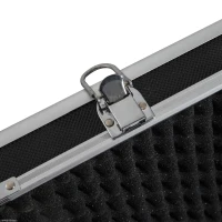 HOMCOM 43.7” Hard Gun Guard Case Rifle Storage Travel Carry Pistol Handgun Shotgun Lockable Black(m-9)