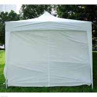 Outsunny 10'x15' Pop Up Party Tent Folding Wedding Gazebo Canopy with Removable Sidewalls White(m-5)