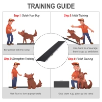 PawHut 96" Dog Ramp Portable Bi-Fold Folding Pet Ramp for Large Dogs Car Truck SUV(m-7)