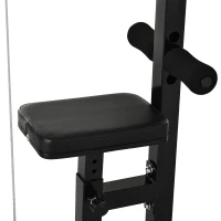 Soozier Power Rack Exercise Pulldown Weight Machine with 5 Adjustable Cable Positions for Strengthening Many Muscle Groups Home Gym, 41" x 47" x 71"(m-12)