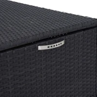Outsunny Indoor Outdoor Rattan Garden Storage Box Unit Patio Furniture Chest(m-11)