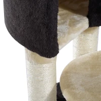 PawHut 39”H Cat Tree Scratching Post Condo Activity Center Kitten Climb Tower(m-11)