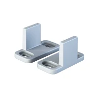 HOMCOM 8FT Modern STAINLESS STEEL Sliding Wood Barn Door Hardware Kit Track Set Door System Silver(m-9)