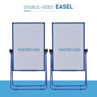 Vinsetto Foldable and Adjustable U-Stand Double Sided Whiteboard Chalkboard Easel(m-5)