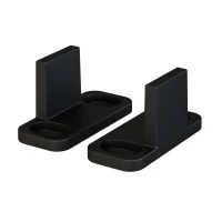 HOMCOM 8FT Modern CARBON STEEL Sliding Wood Barn Door Hardware Kit Track Set Door System Black(m-9)