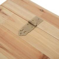 HOMCOM Wooden Storage Trunk Box Crate Case Craft Organizer Home(m-6)