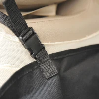 PawHut 46"L Waterproof Pet Car Seat Cover Dog Hammock Mat Puppy Cat Travel Seat Liner Barrier Black(m-8)