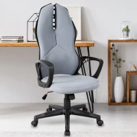 Vinsetto Ergonomic Gaming/Office Chair Height Adjustable Swivel Grey(m-1)