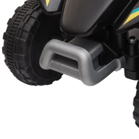Aosom 6V Kids ATV 4-Wheeler, Electric Ride on Car for Toddlers 18-36 Months, Black(m-11)