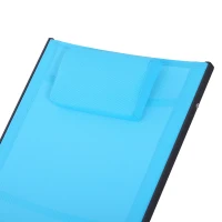 Outsunny Zero-Gravity Rocking Chair Garden Patio Lounger Seat Outdoor Indoor Texteline Recliner Backyard Aluminum Frame Rocker Blue(m-5)