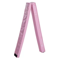 Soozier 8FT Folding Floor Balance Beam Foam Gymnastic Training Low Height Beam for Kids Home Gym Pink(m-6)