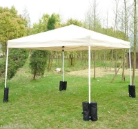 Outsunny Canopy Tents Anchor Sandbags Weight Bags Set of 4 Black(m-6)