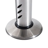 Outsunny Infrared Tabletop Patio Heater Outdoor Propane Butane Gas Stainless - Silver(m-5)