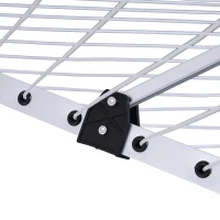 HOMCOM 164ft 15-line Rotary Outdoor Umbrella Drying Rack Aluminum Post(m-11)