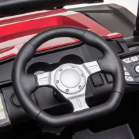 Aosom Outdoor 2-Seated Childrens Truck w/ Parental Remote Control & Two Motors Red(m-11)