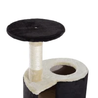 PawHut 39”H Cat Tree Scratching Post Condo Activity Center Kitten Climb Tower(m-9)
