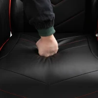 Vinsetto High Back Racing Style Gaming Chair, PU Leather Gamer Recliner Chair with Swivel Pedestal Base, Adjustable Footrest, and Head Pillow, Black(m-6)