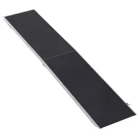PawHut 96" Dog Ramp Portable Bi-Fold Folding Pet Ramp for Large Dogs Car Truck SUV(m-1)